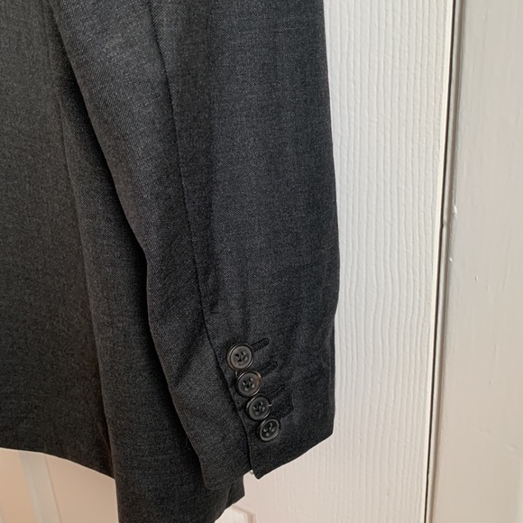 LANVIN Wool Grey Double Breasted Blazer - Picture 4 of 11